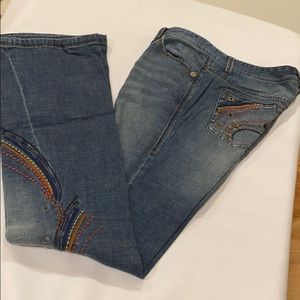 Armani Exchange Embroidered Jeans - size 4
